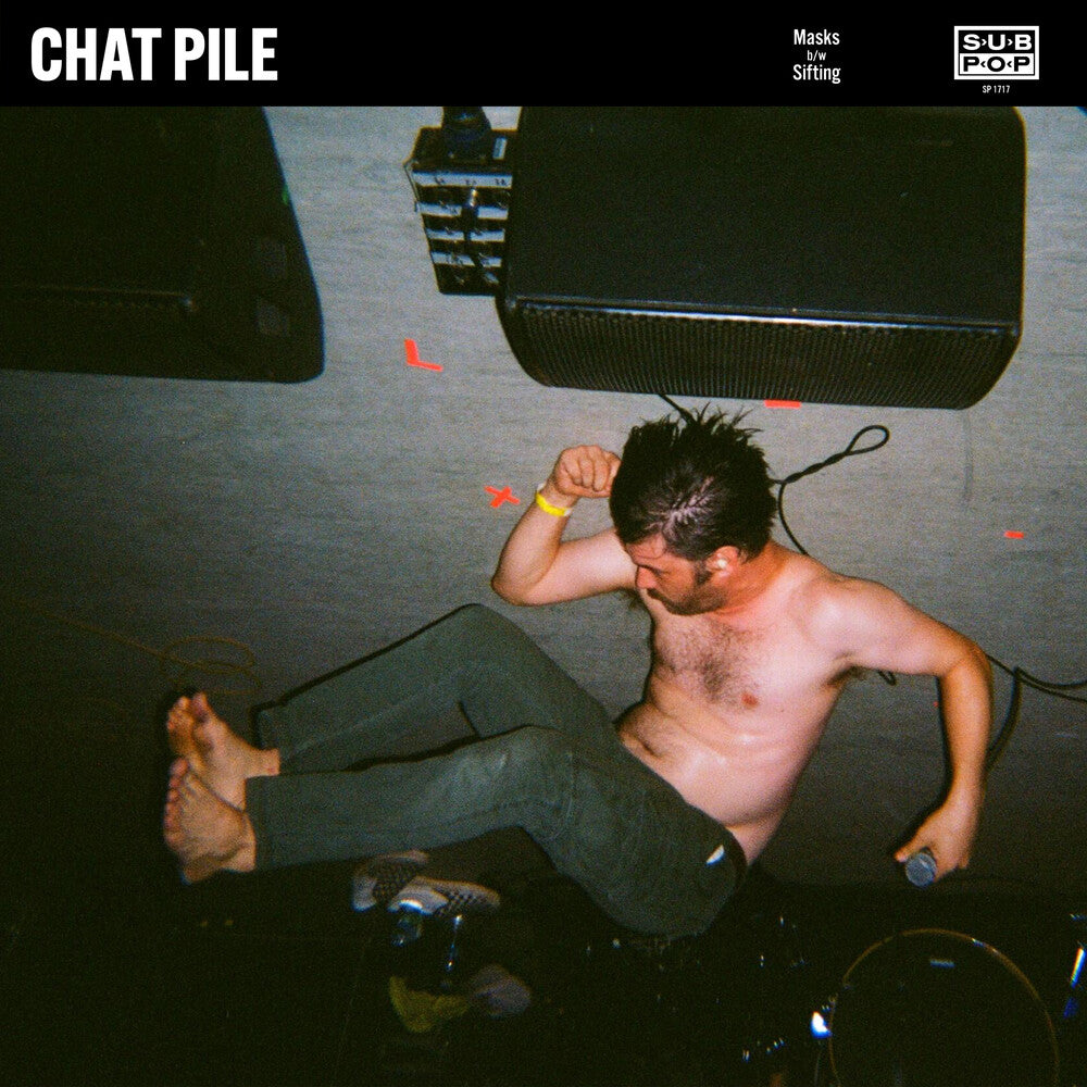 the album cover for Chat Pile - Masks / Sifting (Nirvana) [Blue Marble 7" Single]