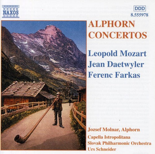 the album cover for Jozsef Molnar - Alphorn Concertos / Various