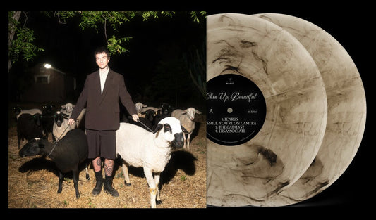 the album cover for Jutes - Chin Up Beautiful [Milky Black]
