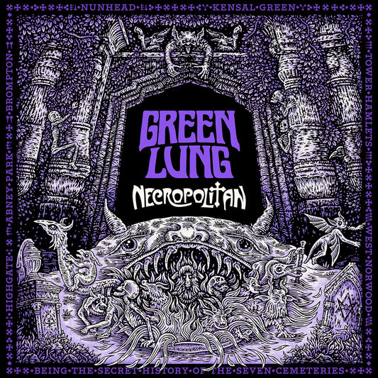 the album cover for Green Lung - Necropolitan (Jewl)