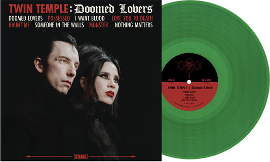 the album cover for Twin Temple - Doomed Lovers [Envy Translucent Green]