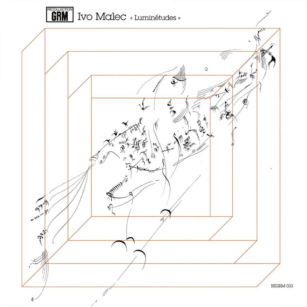 the album cover for Ivo Malec - Luminetudes