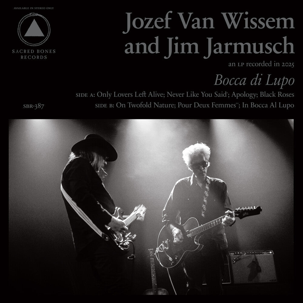 the album cover for Jozef Van Wissem and Jim Jarmusch - Bocca di Lupo and Mouth of the Wolf