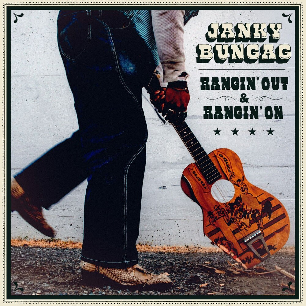 the album cover for Janky Bungag - Hangin' Out & Hangin' On - Eco Mix Graphite [Colored Vinyl]