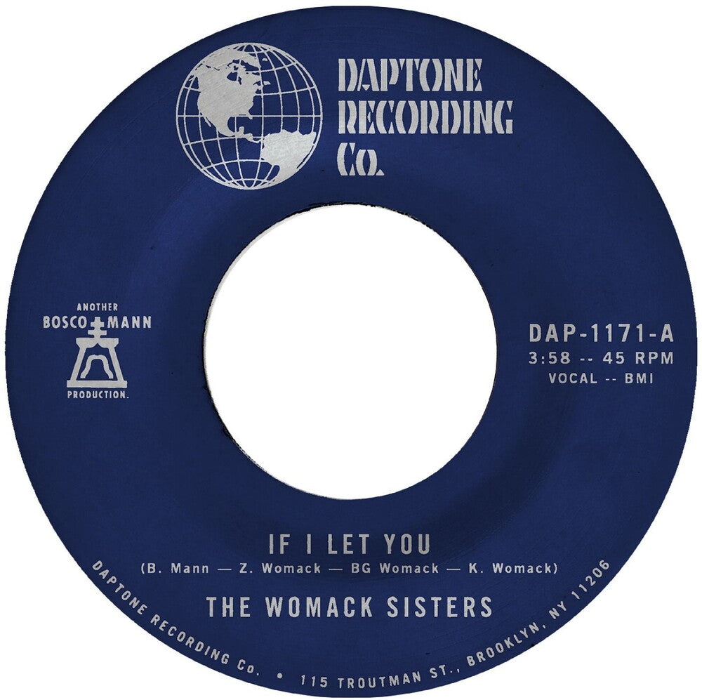 the album cover for Womack Sisters - If I Let You B/W If I Let You (Instrumental)