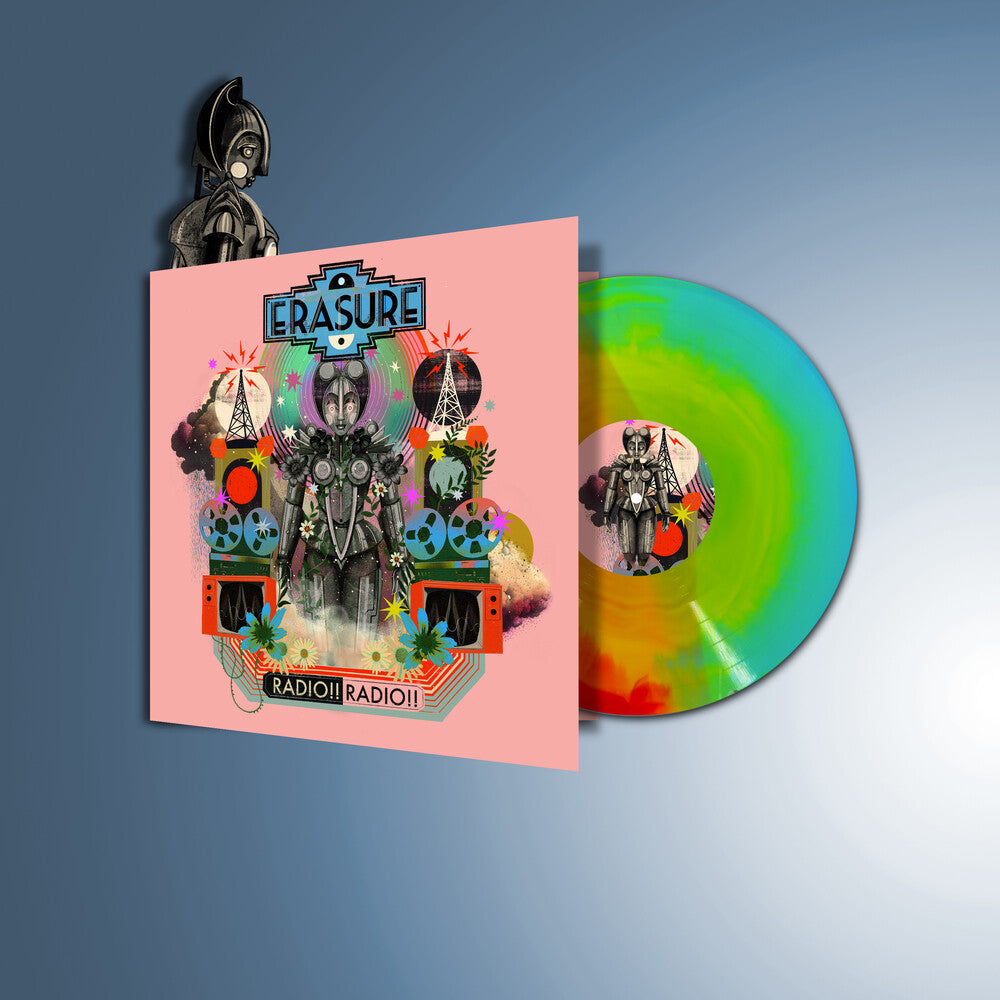 the album cover for Erasure - Radio !! Radio !! [Sunburst]
