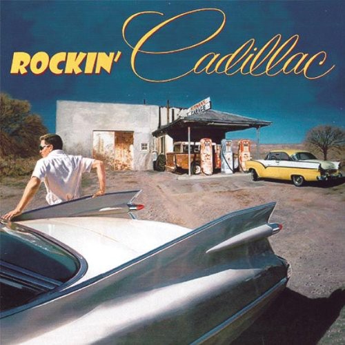 the album cover for Rockin Cadillac - Rockin' Cadillac