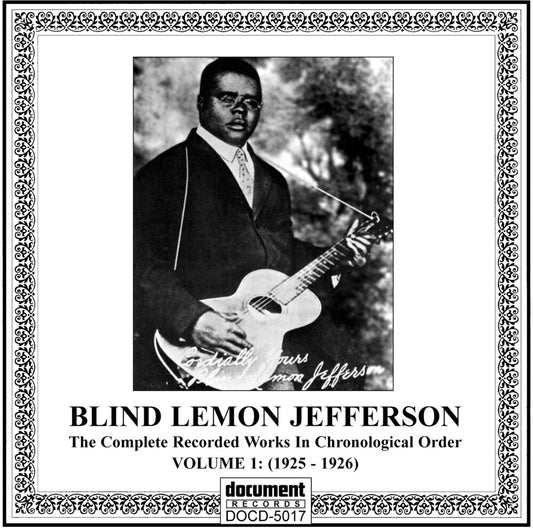 the album cover for Blind Jefferson Lemon - Vol. 1-(1925-26)