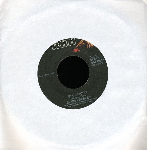 the album cover for Elvis Presley - Blue Moon