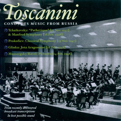 the album cover for Maria Pinzon - Toscanini Conducts Music from Russia