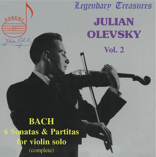 the album cover for JULIAN OLEVSKY - Plays Bach Son & Partitas Solo