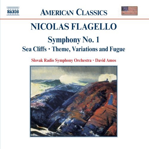 the album cover for David Amos - Symphony 1 / Sea Cliffs