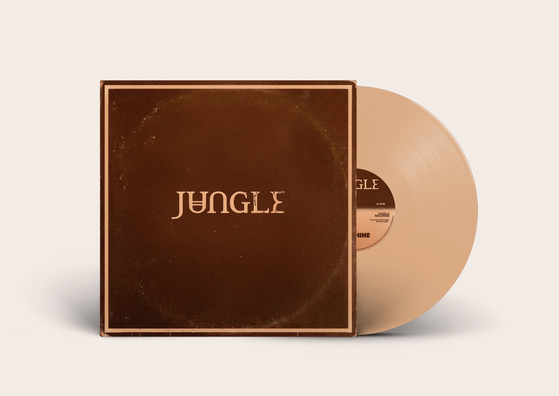 product mockup for Jungle - Sunshine [Indie Exclusive 180g Desert Peach LP]