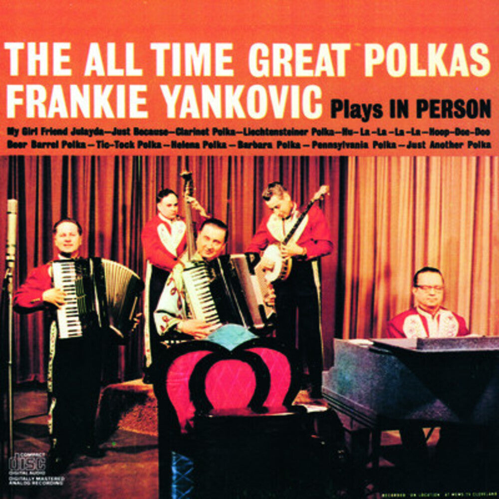 the album cover for Frank Yankovic - All Time Great Polkas