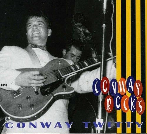 the album cover for Conway Twitty - Conway Rocks [Import]