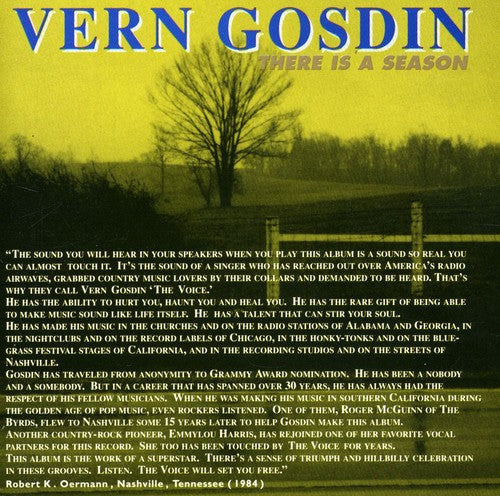 the album cover for Vern Gosdin - There Is a Season