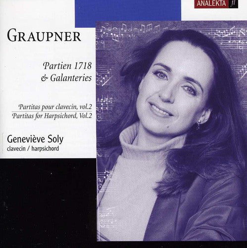 the album cover for Genevieve Soly - Partitas for Harpsichord 2