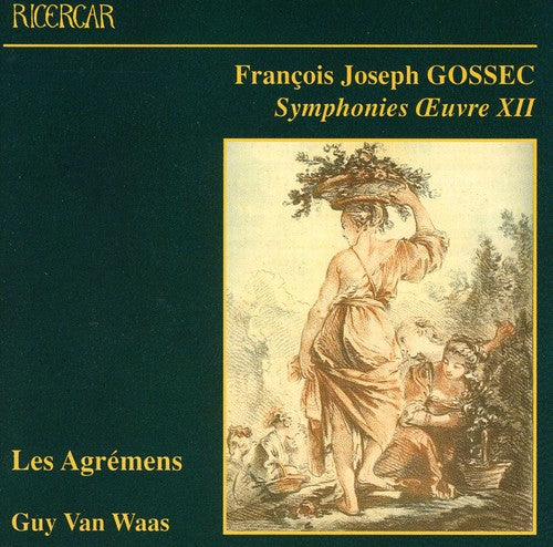 the album cover for Guy van Waas - Symphonies Op 12 / Clarinet Concerto