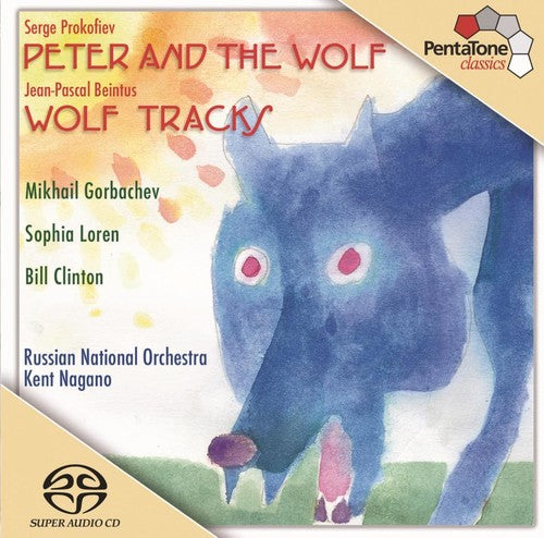 the album cover for Kent Nagano - Peter & the Wolf: Wolf Tracks
