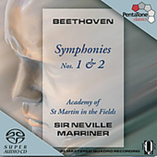 the album cover for L.V. Beethoven - Symphonies 1 & 2