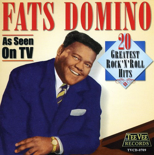 the album cover for Fats Domino - 20 Greatest Rock 'N' Roll Hits