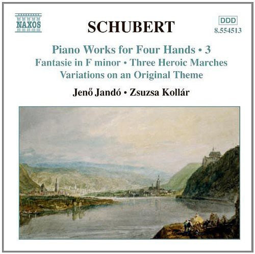 the album cover for JenÅ‘ JandÃ³ - Piano Works for Four Hands 3