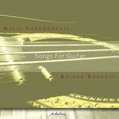 the album cover for Mikis Theodorakis - Songs for Guitar