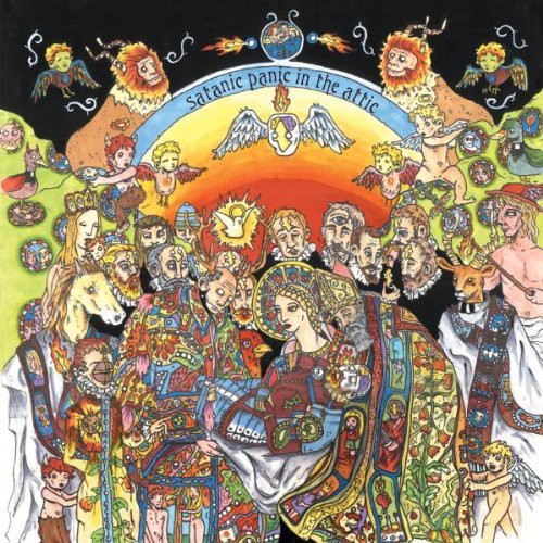 the album cover for Of Montreal - Satanic Panic in the Attic