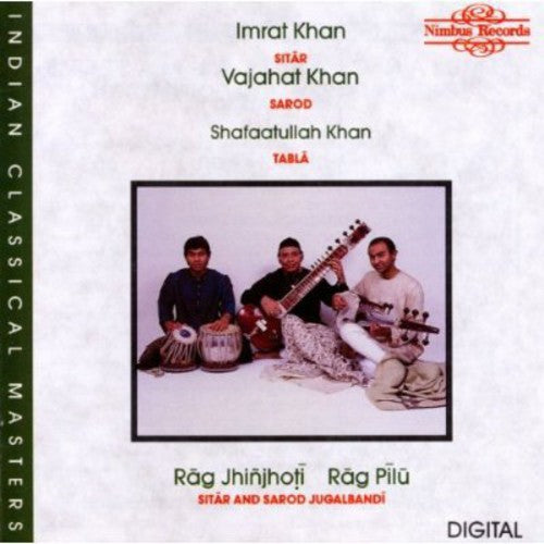 the album cover for Khan/Khan/Khan - Rag Jhinjhoti / Rag Pilu