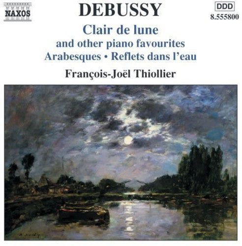 the album cover for Francois-Joel Thiollier - Clair de Lune