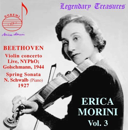the album cover for Vladimir Golschmann - Erica Morini in Concert 3