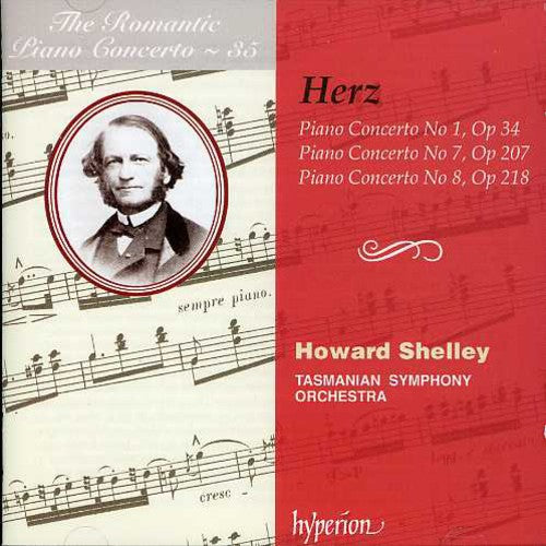 the album cover for Herz - Piano Concerti 1 7 & 8