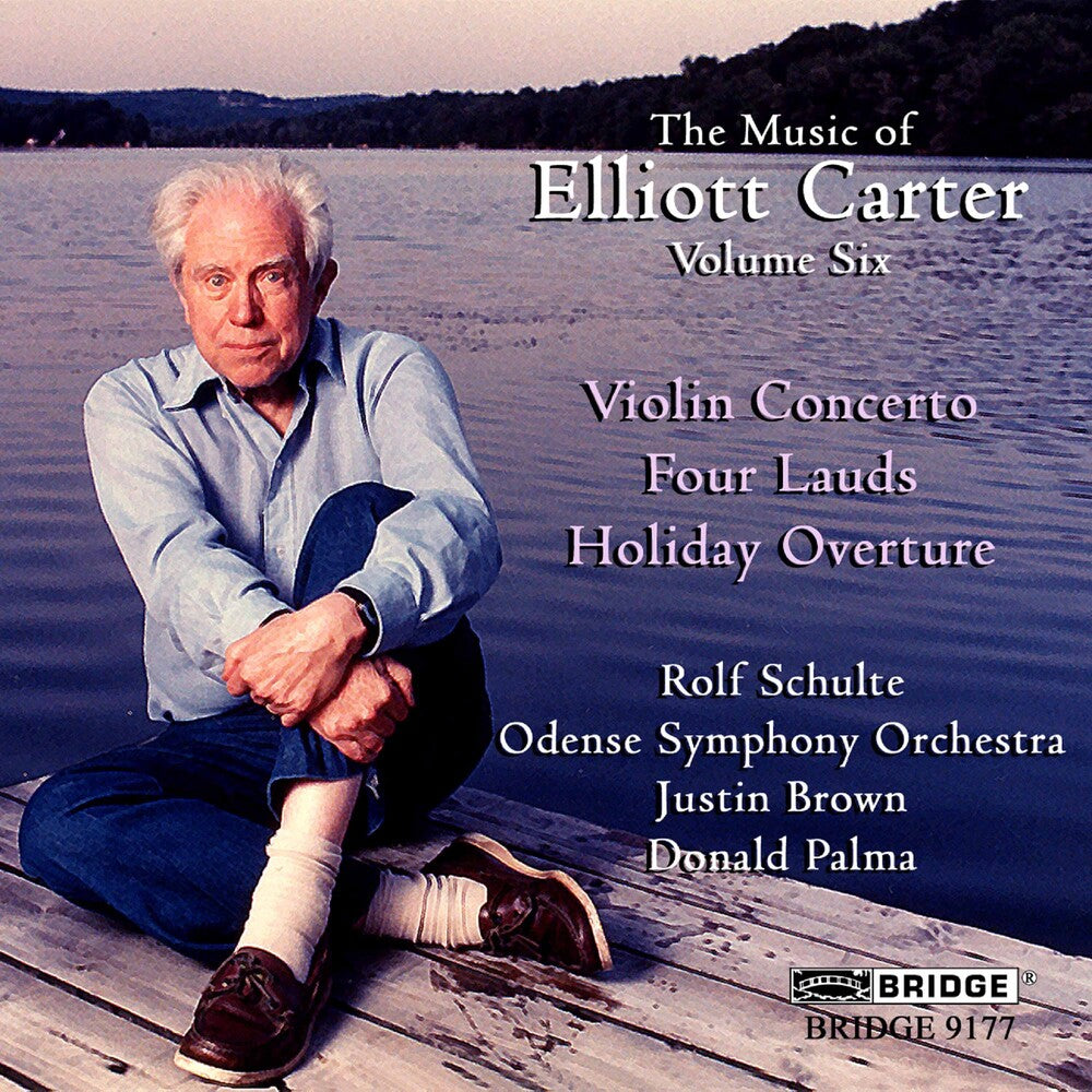 the album cover for Rolf Schulte - Music of Elliott Carter 6
