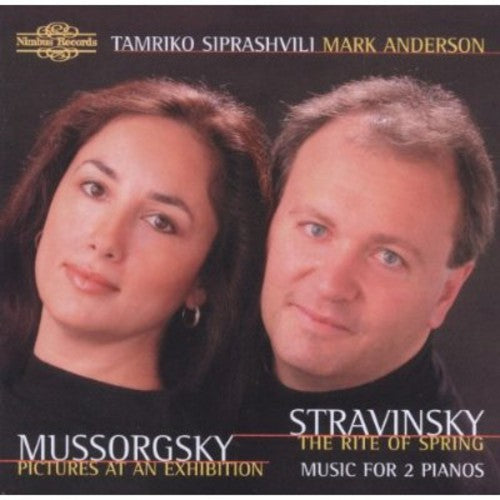 the album cover for MUSSORGSKY/STRAVINSKY - Music for 2 Pianos