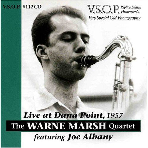 the album cover for Warne Marsh Quartet - Live at Dana Point