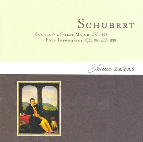 the album cover for Juana Zayas - Juana Zayas Plays Schubert