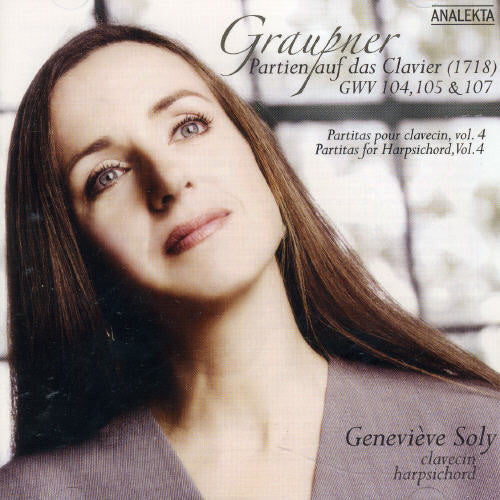 the album cover for C. GRAUPNER - Partitas for Harpsichord 4