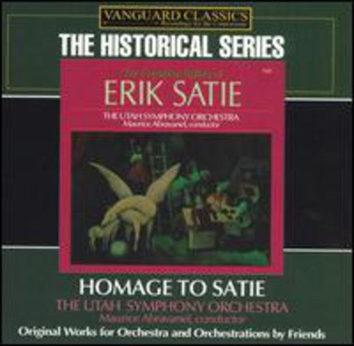 the album cover for Maurice Abravanel - Homage to Satie: Orchestra Works