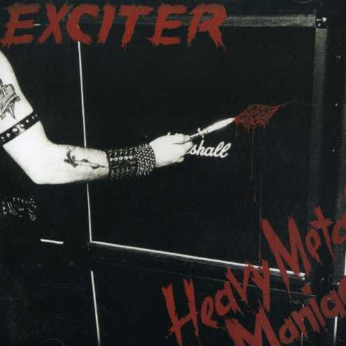 the album cover for Exciter - Heavy Metal Maniac