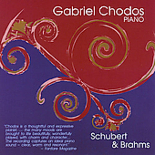 the album cover for SCHUBERT/BRAHMS - Sonata in G Major / Klavierstucke