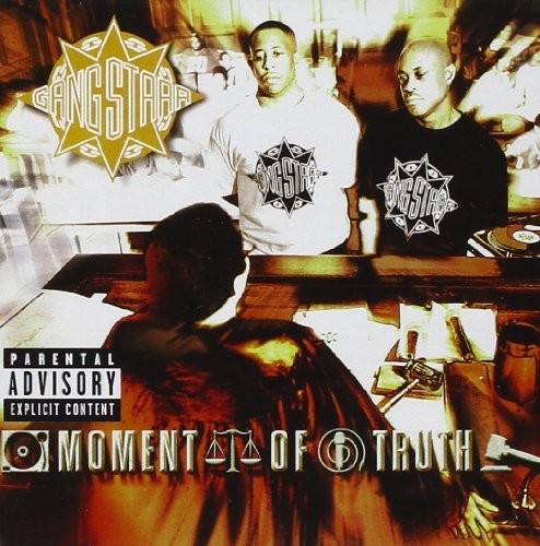 the album cover for Gang Starr - Moment Of Truth