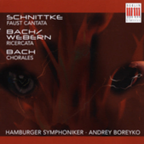 the album cover for Schnittke/Bach/Webern - Andrey Boreyko Conducts