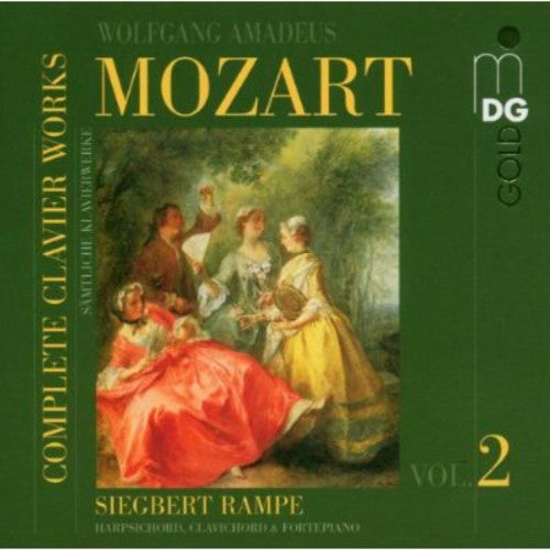 the album cover for W.A. Mozart - Complete Clavier Works 2