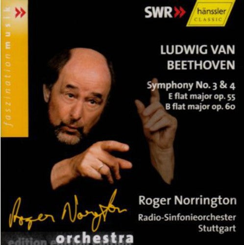 the album cover for L.V. Beethoven - Symphonies 3 & 4