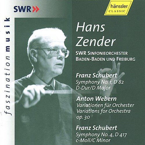 the album cover for F. SCHUBERT - Symphony 1 D Major / Variations for Orchestra Op30