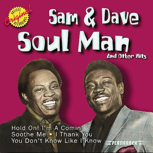 the album cover for Sam & Dave - Soul Man & Other Hits