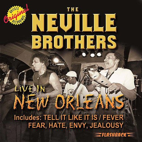 the album cover for Neville Brothers - Live in New Orleans