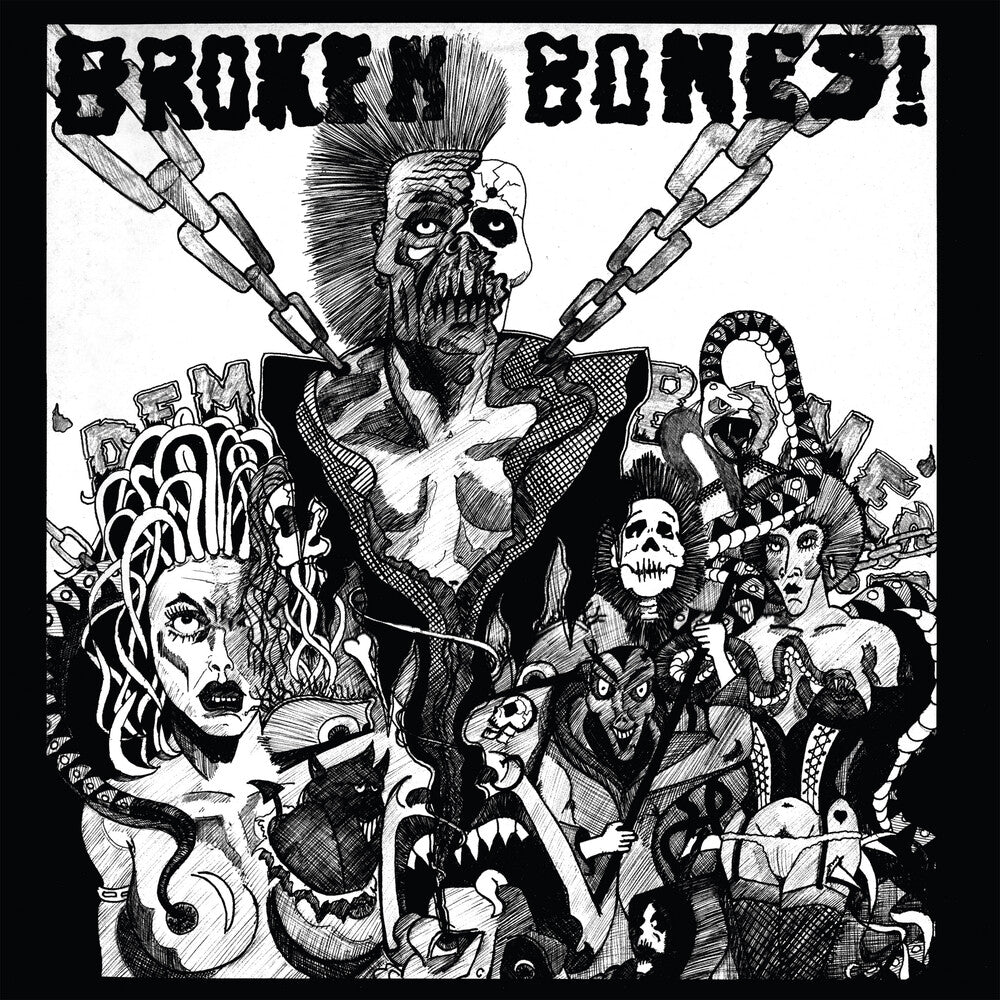 the album cover for Broken Bones - Dem Bones + Decapitated