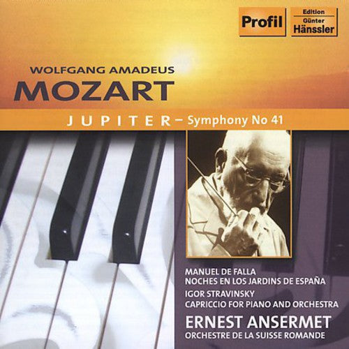 the album cover for Mozart / Stravinsky / Ansermet / Orch Suisse - Symphony 41: Jupiter / Capriccio