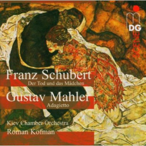 the album cover for Schubert/Mahler - Death & the Maiden / Adagietto